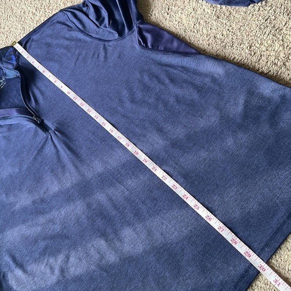 Greyson Men's Guide Performance Quarter-Zip Maltese Blue Pullover - Picture 10 of 10